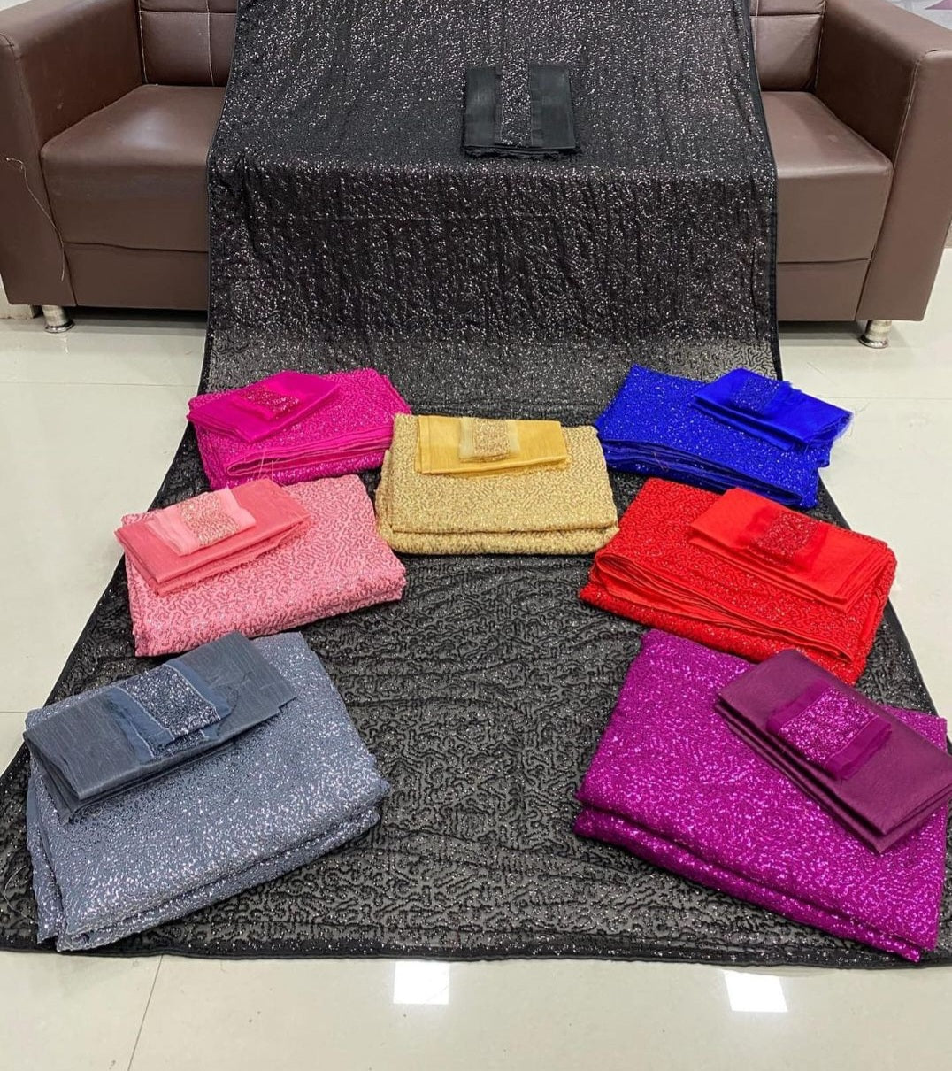 Sequins saree