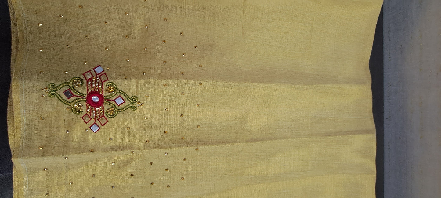 Blouse material for saree.