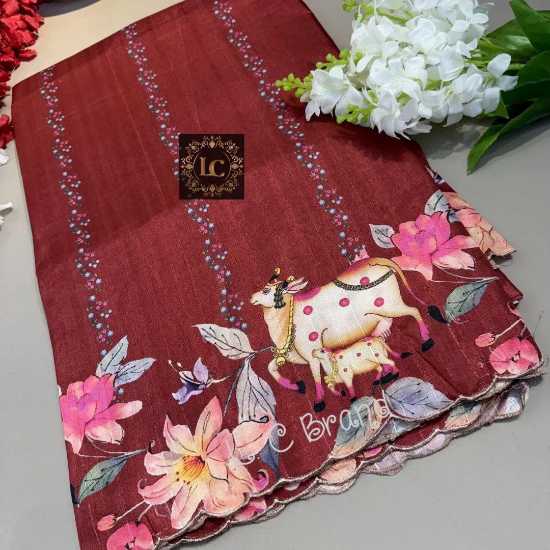 Tusser silk saree